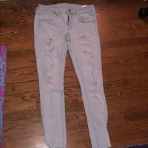 American Eagle ripped jeggings